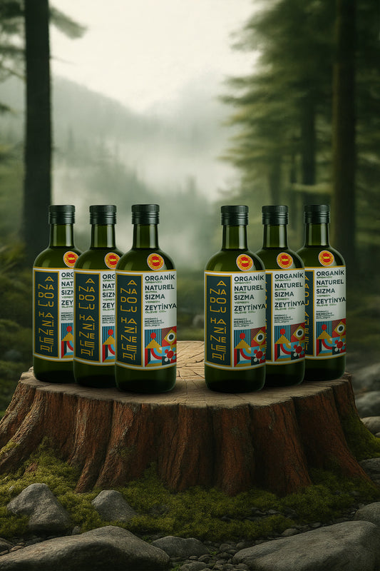 Özel Üretim Organik Naturel Sızma Zeytinyağı 6X500 ml